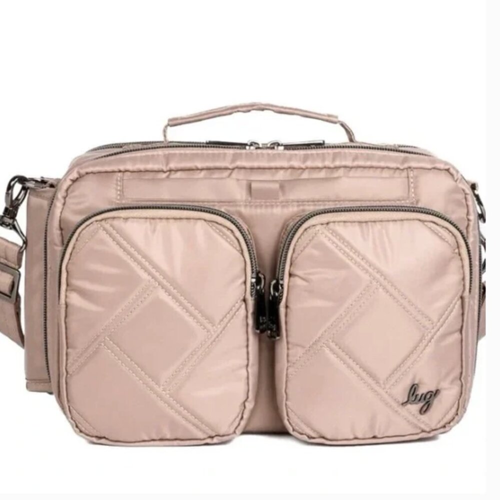 Lug Rider Crossbody Bag in Taupe